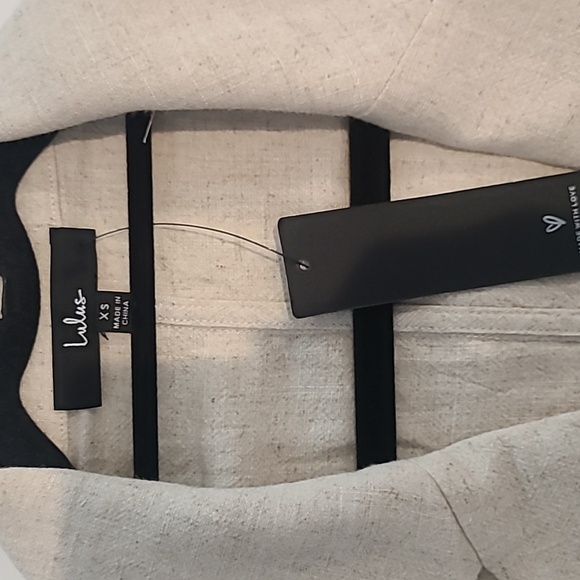 NWT Lulus Linen Blazer - Picture 2 of 4